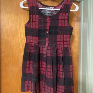 Vintage 80-90s Melody Creations Made in USA Kids Girls Button Down Dress Size 12